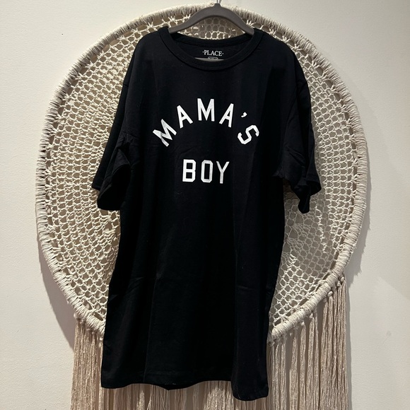Boys short sleeve tshirt black - MAMA’S BOY size XL 14 - Children’s Place - Picture 4 of 5